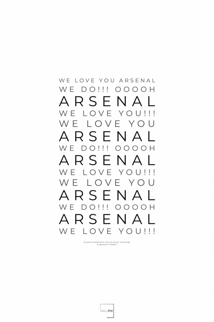 Wallpix.no Arsenal chant WALLPIX