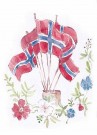 17.MAI FLAGG I VASE , flaskeetikett thumbnail