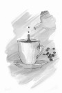 Kaffekopp og kanne , maleriprint thumbnail