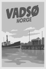 Vadsø 1918 , hurtigruta legger til kai  thumbnail