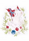 17.MAI-BAMSE MED FLAGG , flaskeetiketter thumbnail