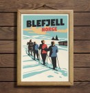 Blefjell, fire personer på skitur thumbnail