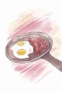 Egg og bacon , maleriprint thumbnail