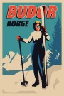 Budor, dame med ski,Hyttekopp thumbnail