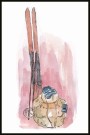 ludviksekk foran ett skipar , maleriprint thumbnail
