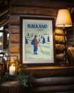 Rauland , mann på ski i vadmels knickers  thumbnail