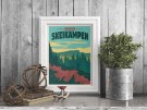 Skeikampen , fottur i fjellsiden , sommer  thumbnail