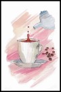 Kaffekopp og kanne , maleriprint  thumbnail
