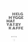 Hytta poster med valgfri farge på bakgrunn thumbnail