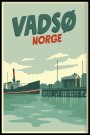 Vadsø 1918 , hurtigruta legger til kai  thumbnail