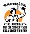 Jeg forsøker å gjøre ting idiotsikkert, men det kommer stadig enda større idioter thumbnail