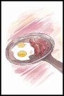 Egg og bacon , maleriprint thumbnail