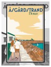 Åsgårdstrand , par på stien på åsgårdstrandstranden  thumbnail