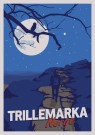 Trillemarka , natt, måne , turgåer , ugle, Etikett thumbnail