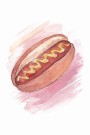 pølse i brød maleriprint thumbnail