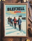 Blefjell, fire personer på skitur thumbnail