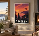 Eikeren , RETRO HYTTEPOSTER , HYTTEPLAKAT  thumbnail