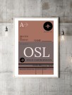 BAGGAGE TAG POSTER , I Lively red, HVIT KANT ( VELG DIN FLYPLASS ) thumbnail