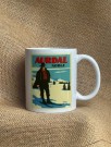 Aurdal , mann i bunad på ski, Hyttekopp thumbnail