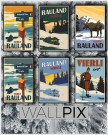Rauland , alpint , soloppgang gulblå thumbnail