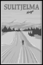 Sulitjelma , på ski mot solnedgang thumbnail