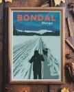 Bondal , på ski mot gaustatoppen thumbnail