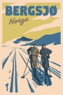 Bergsjø , to menn på ski i løypa  thumbnail