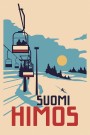 Himos , suomi , ski lift and slopes,  RETRO POSTER    thumbnail