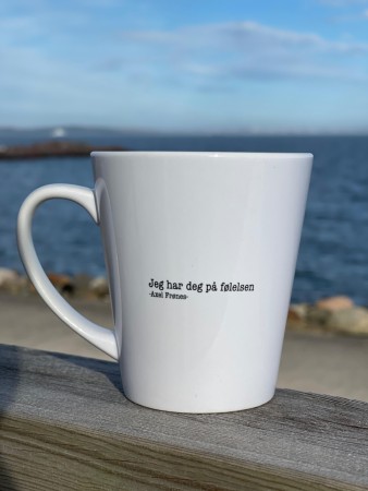 Jeg har deg på følelsen , lattekopp