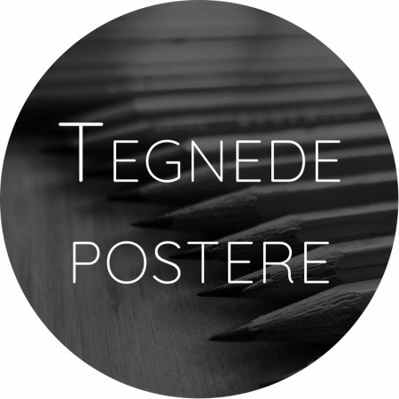 Tegnede hyttepostere 