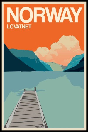 Lovatnet , norway , oransje