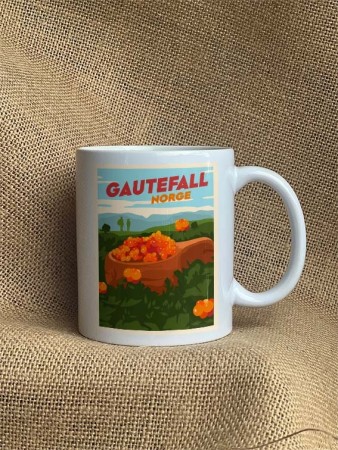 Gautefall , turkopp med multer, Hyttekopp