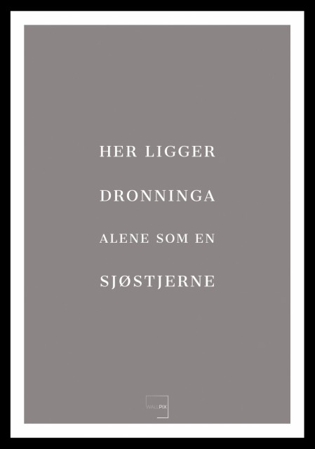 Slate lavender , hvit skrift og kant