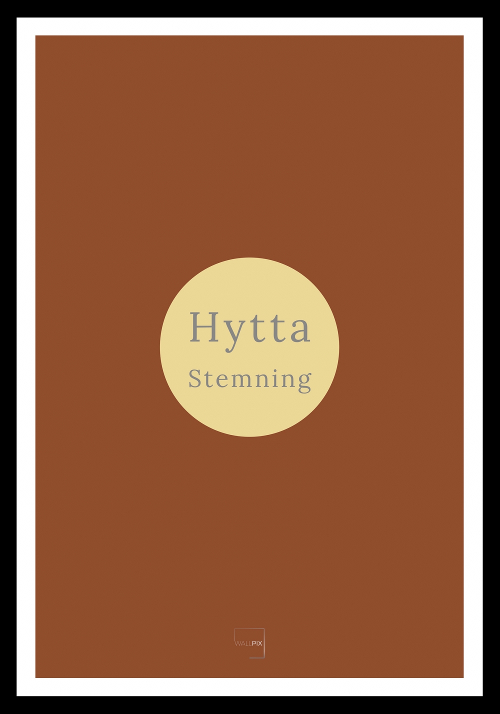 med hvit kant