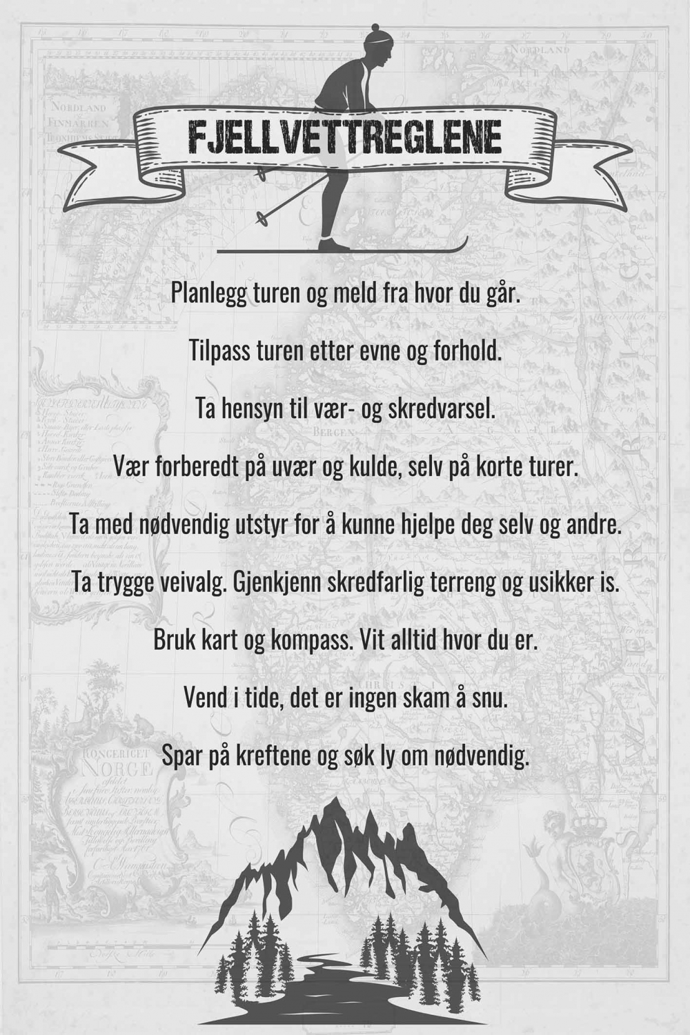 kan også bestilles i svart hvitt